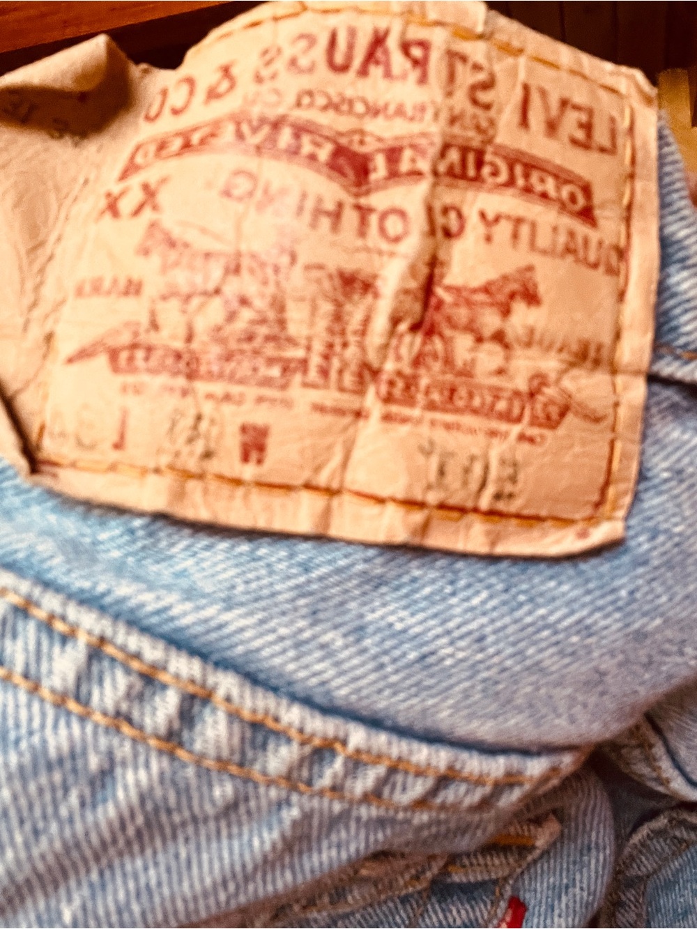 Levi's 501 Vintage Blue Denim Jeans
